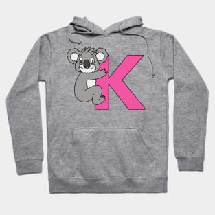 Letter K with Koala Hoodie